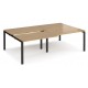 Adapt 1600mm Deep Sliding Top Double Back to Back Bench Desk